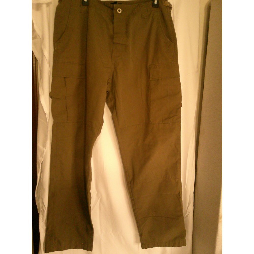 CQR Tactical Cargo Pants Brown Outdoor Hiking Camping Military Style 38-36x31